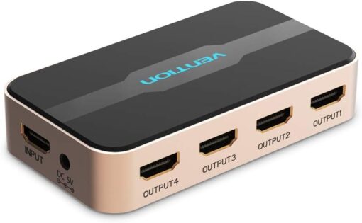 Vention 1 In 4 Out HDMI Splitter ACCG0 Black