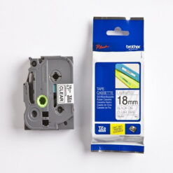 Brother 18mm x 8M Black on Clear Compatible Label tape