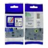 Brother 9mm x 8m Black on white Compatible label tape