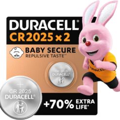 DURACELL 2025 Lithium Coin Batteries 3V 2 pack
