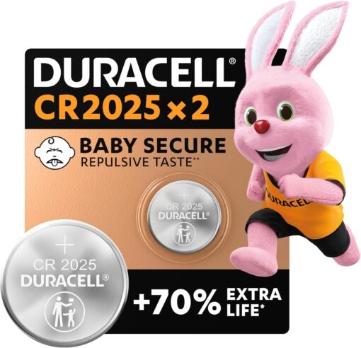DURACELL 2025 Lithium Coin Batteries 3V 2 pack