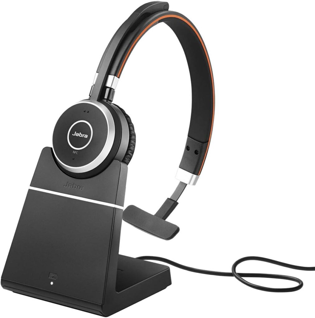 Jabra Evolve 65 SE STEREO Headset with Link380a USB-A UC with Stand ...