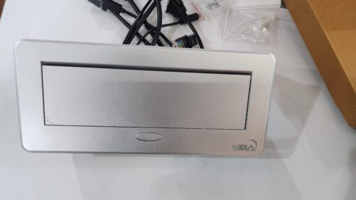 Nexa Silver Pop-up Multifunction Socket with Cable Socket