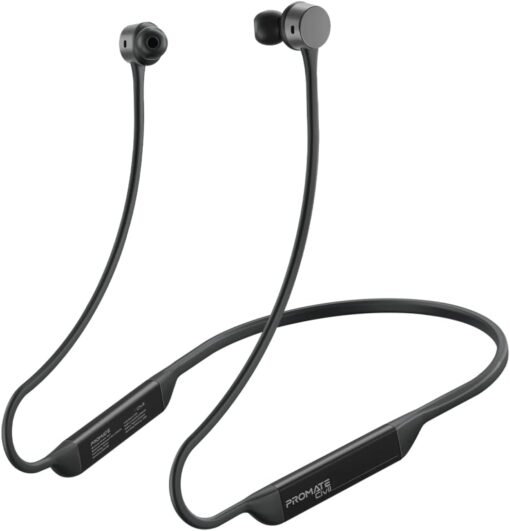 Promate Civil High Fidelity Silicone Wireless Neckband Earphones