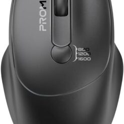 Promate UniGlide EZGrip Ergonomic Wireless Mouse