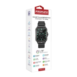 Promate XWATCH-RM 1.78″ Curved AMOLED Smartwatch