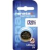 Renata CR2016 Lithium Battery 3V Single Pack