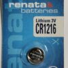 Renata Cr1216 3V Lithium Coin Battery