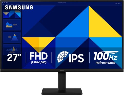 Samsung Essential Monitor 2 F7 inches HD Monitor Black Color