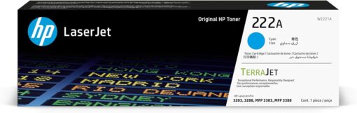 HP 222A Cyan Original LaserJet Toner Cartridge