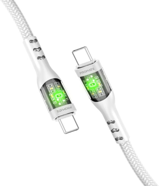 Promate 60W Power Delivery USB-C TRANSLINE-CC 1.2M Cable