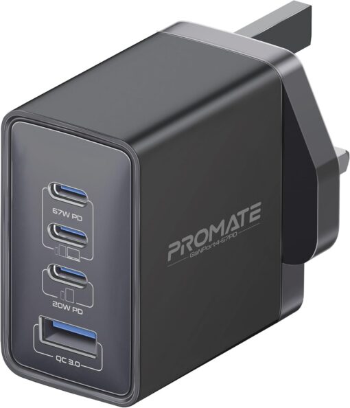 Promate 67W PD GANPORT4-67PD Power Delivery Charger