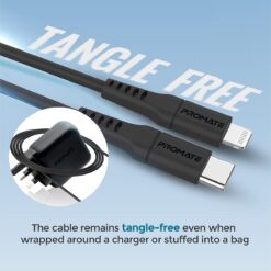 Promate POWERLINK-300 USB-C to Lightning 20W 3M Cable