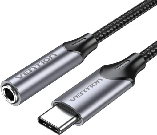 Vention BGMHA USB-C Male to 3.5MM Earphone Jack With DAC Adapter