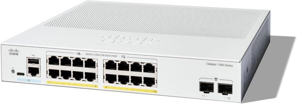 Cisco C1300-16P-2G Catalyst 1300 16 Ports Poe Switch - Supreme Networks