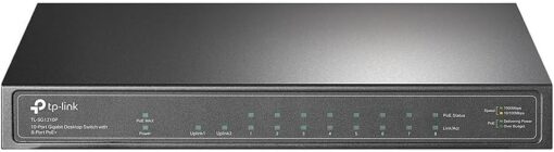 TP-Link SG1210P 10-Port Gigabit Desktop Switch with 8-Port PoE+