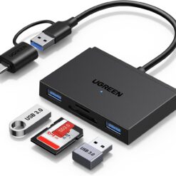 UGREEN 4-in-1 Card Reader with USB-C and USB-A CM812