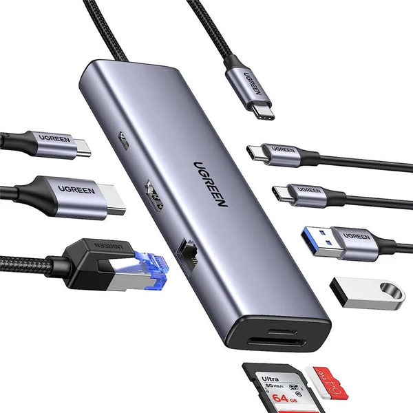 UGREEN 9 in 1 USB-C Multifunctional Adapter CM498