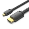 Vention Micro HDMI Cable 2M Black VAA-D03-B200