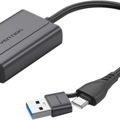 Vention USB-C + USB-A to HDMI Adapter 0.15M Gray ACYHB