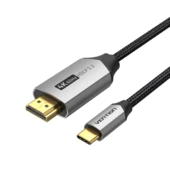 ention Cotton Braided USB-C to HDMI Cable 1M Black CRBBF