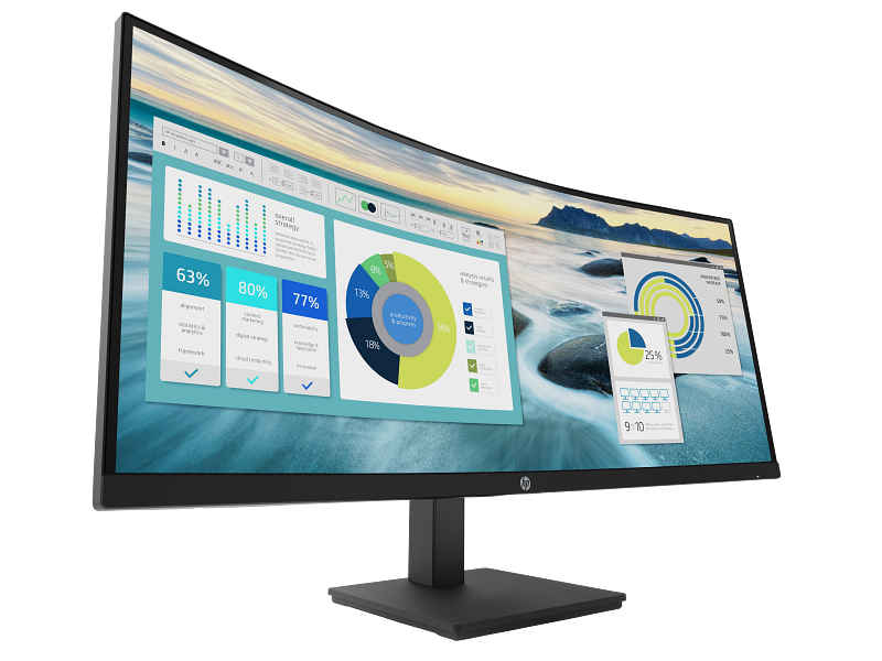HP P34hc G4 WQHD USB-C Curved Monitor 21Y56AS