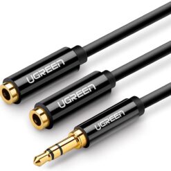 UGREEN 3.5mm Male to 2 Female Audio Cable 20cm AV134