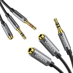 UGREEN 3.5mm Male to 2 Female Audio Cable 20cm AV134