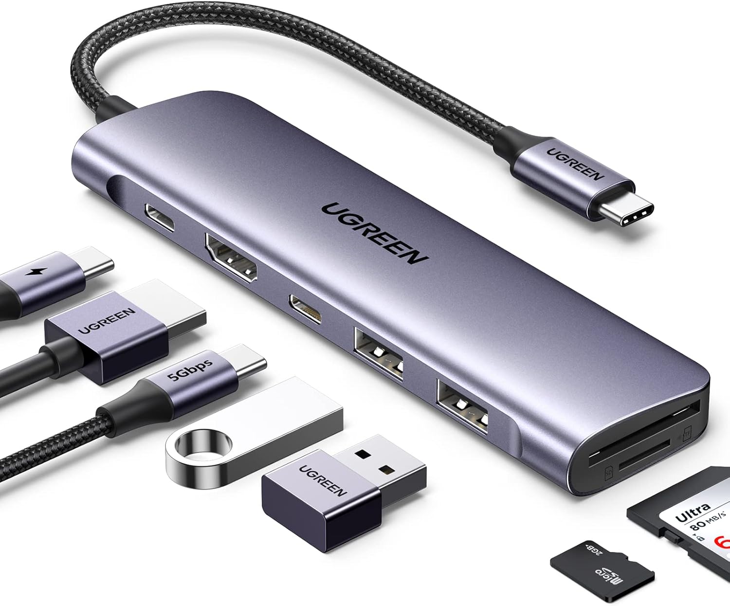 UGREEN 7 in 1 Multifunction Adapter CM195