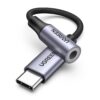 UGREEN AV142 USB C to 3.5mm Jack Female Cable 10cm -Gray