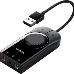 UGREEN CM129 USB A to 3*3.5mm Jack External Adapter 15cm