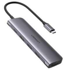 UGREEN CM252 5 -In -1 USB-C docking Station-Gray