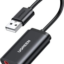 UGREEN US205 USB 2.0 to 3.5mm Headphone External Adapter