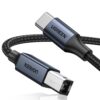 UGREEN US370 USB-C Male to USB B Male Printing Cable 1M