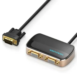 Vention 1 In 2 Out VGA Splitter Black DBABF