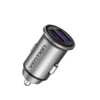 Vention Two-Port USB A+A(30+30) Car Charger Gray Mini FFFHO