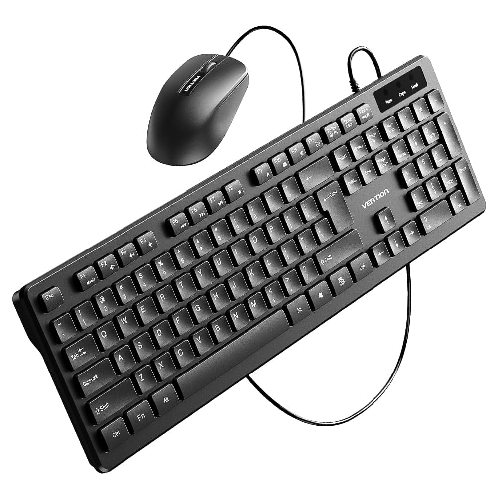 Vention USB Wired Full-Sized Keyboard and Mouse KTCBO-EN