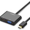 UGREEN CM101 HDMI To VGA+HDMI+3.5mm Converter