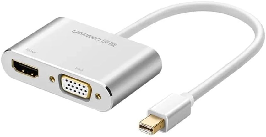UGREEN MD115 Mini DP to HDMI + VGA Converter -Silver