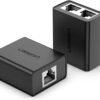 UGREEN CM210 RJ45 Splitter Adapter 2 Pack (Black)