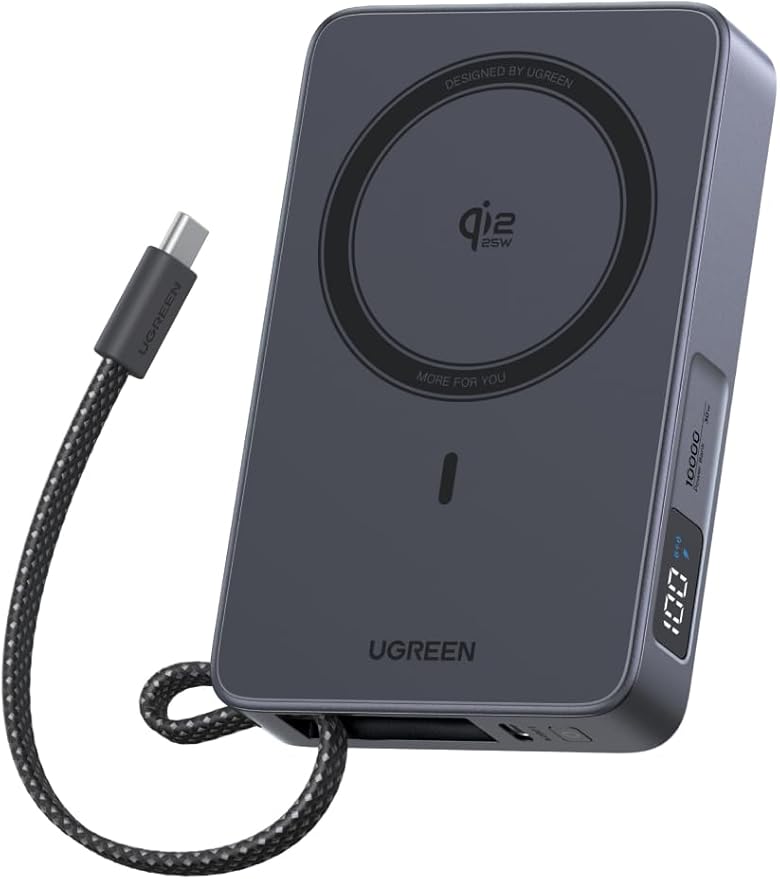 UGREEN MagFlow 10000mAh Magnetic Wireless Power Bank