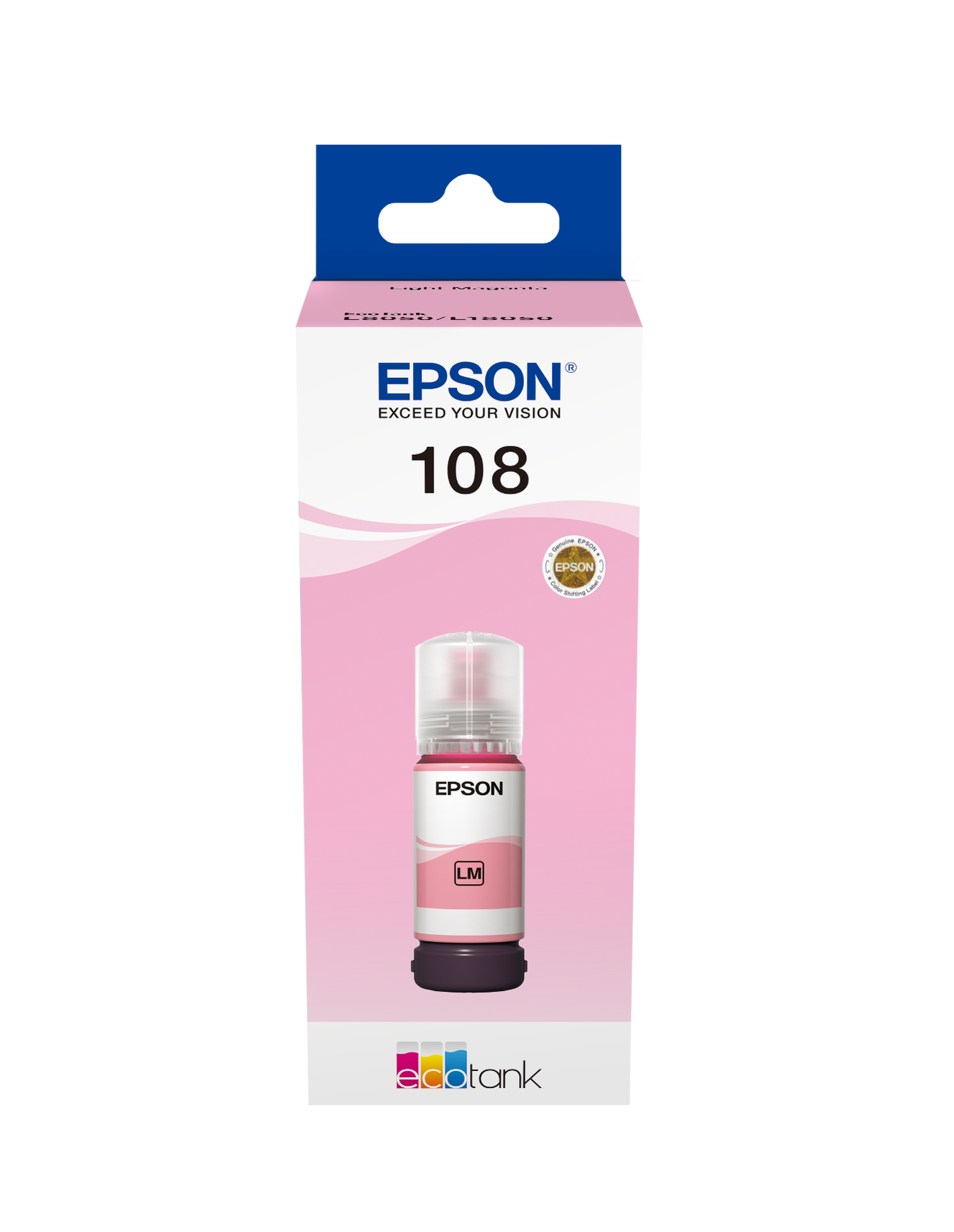 Epson 108 EcoTank Light Magenta Ink Bottle 70ml
