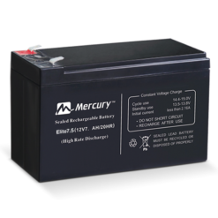 Mercury Elite 12V 7.5Ah Sealed Lead Acid UPS Battery