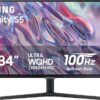 SAMSUNG 34" ViewFinity S50GC Series Ultra-WQHD Monitor