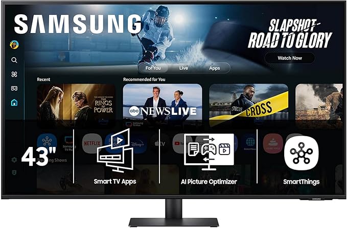 Samsung 43” M7 (M70F) Series 4K UHD Smart Monitor