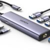 UGREEN CM512 6 in 1 USB C Hub with Gigabit Ethernet Adapter