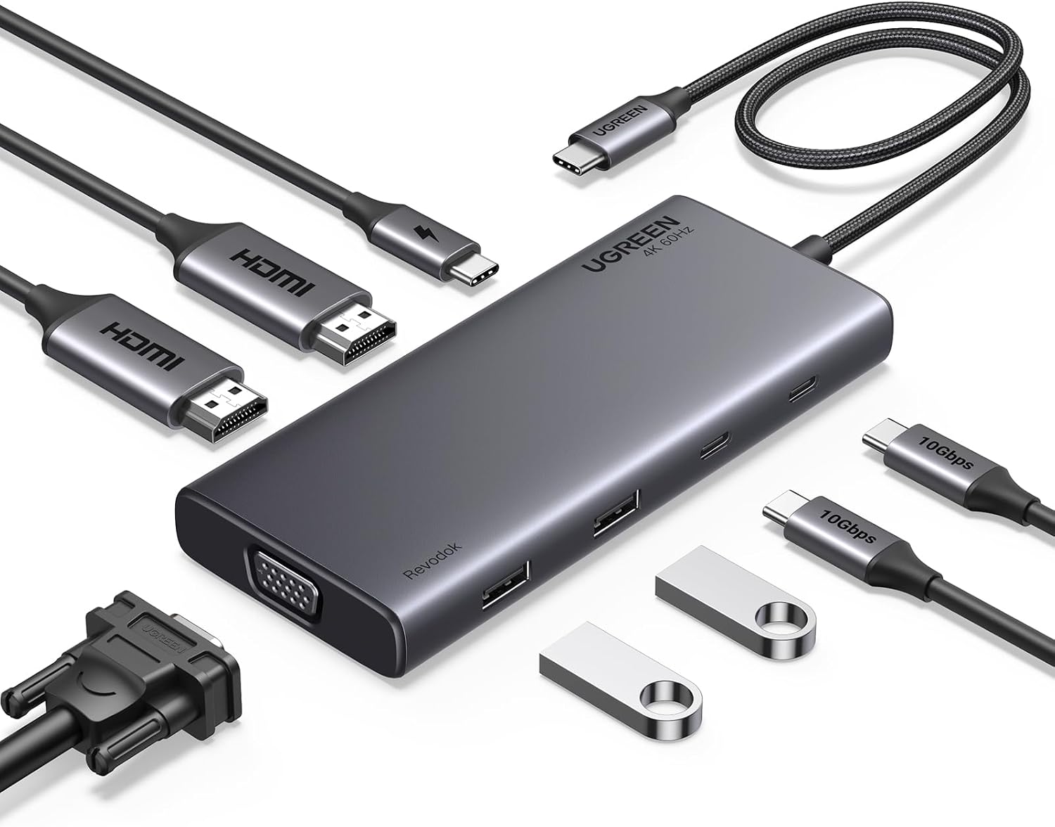 UGREEN CM639 8 in 1 USB-C Multifunction Adapter