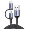 UGREEN USB-A to Micro USB + USB Type-C Cable 1m US177