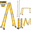 FUNDI FOLDING FIBREGLASS LADDER FFL44-FRP 4 x 4