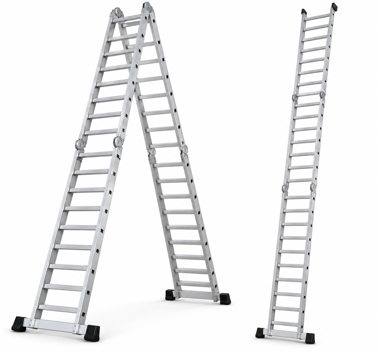 FUNDI FOLDING ALUMINUM LADDER FFL216 (2 x 16 STEP)